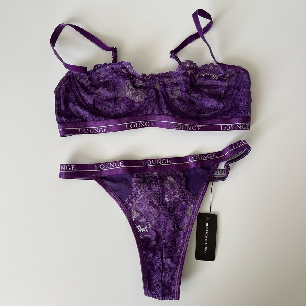 Purple lingerie set